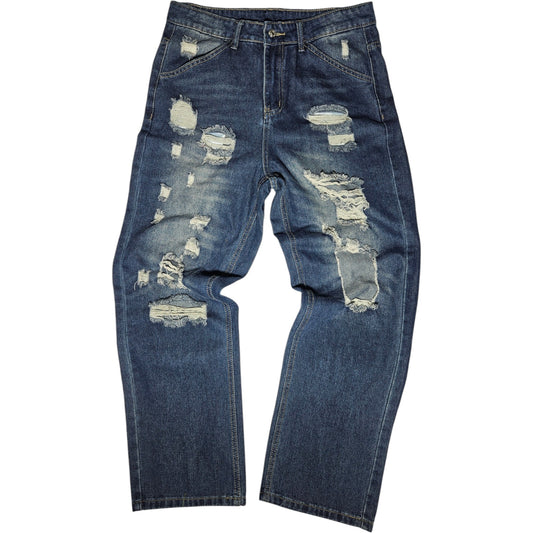 Jean Baggy Distressed Ripped