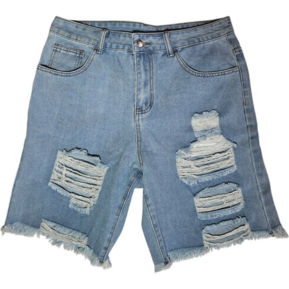 Bermuda Light Washed Ripped