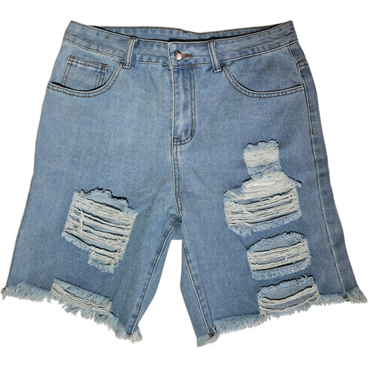 Bermuda Light Washed Ripped