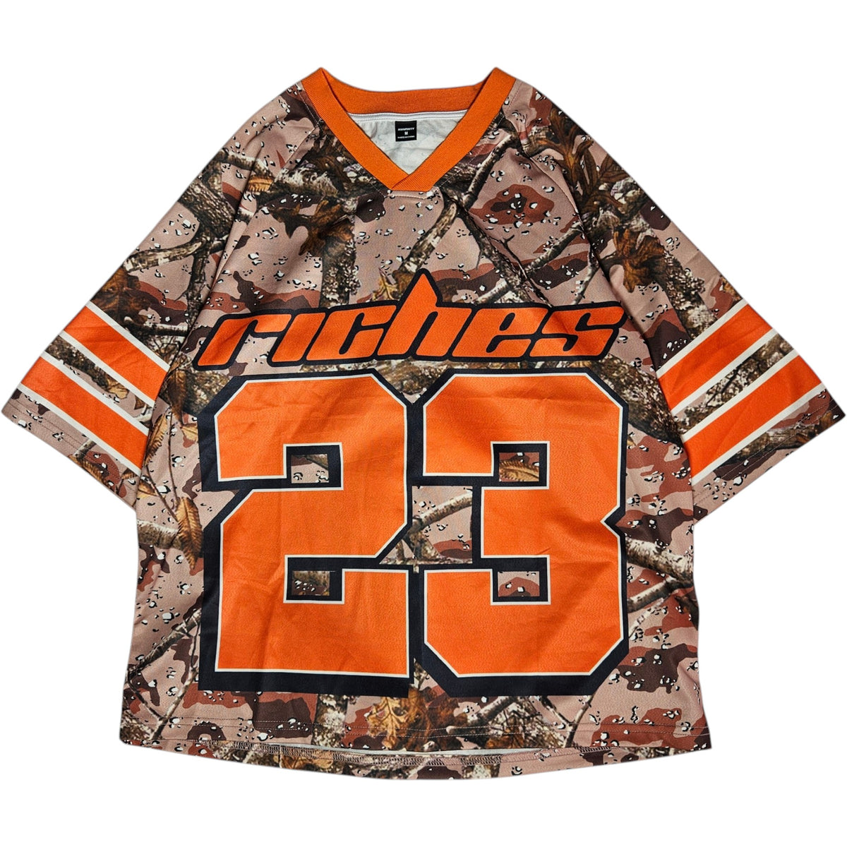 franela orange camo riches