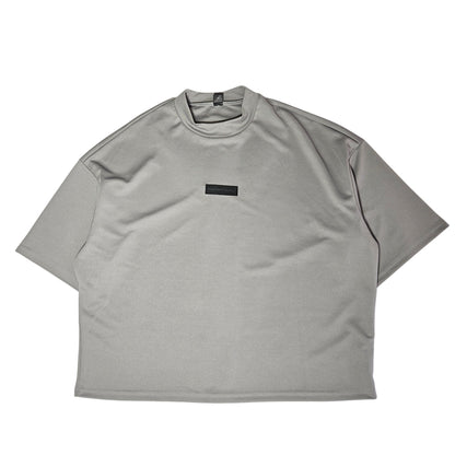 franela grey military mock neck