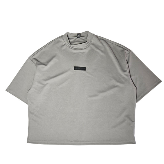 franela grey military mock neck