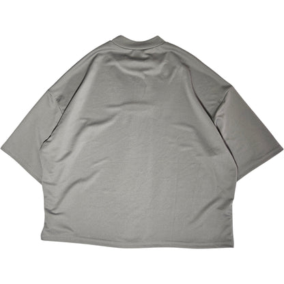 franela grey military mock neck
