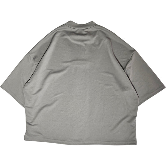 franela grey military mock neck