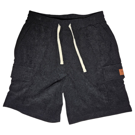 short black cargo leather