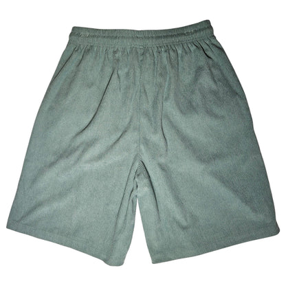short aqua corduroy