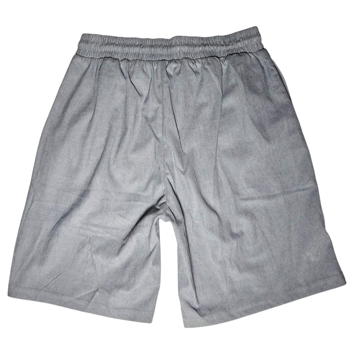 short gray corduroy