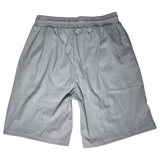 short gray corduroy
