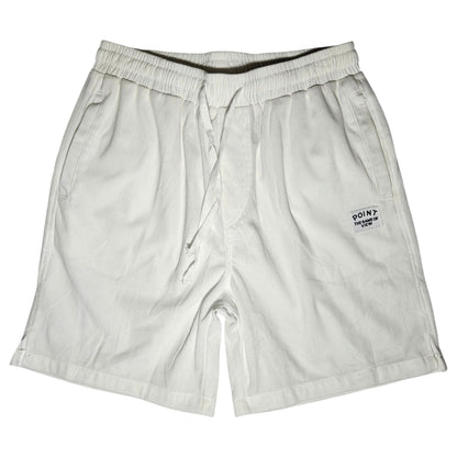 short white corduroy point