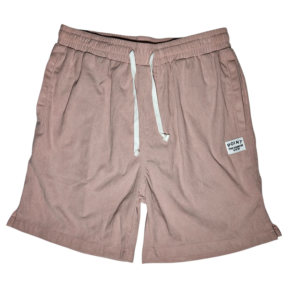 short pink corduroy point