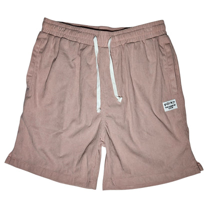 short pink corduroy point