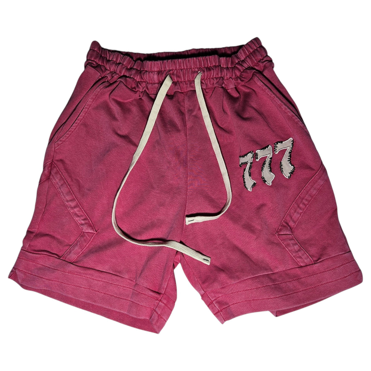 short burgundy 777 drip
