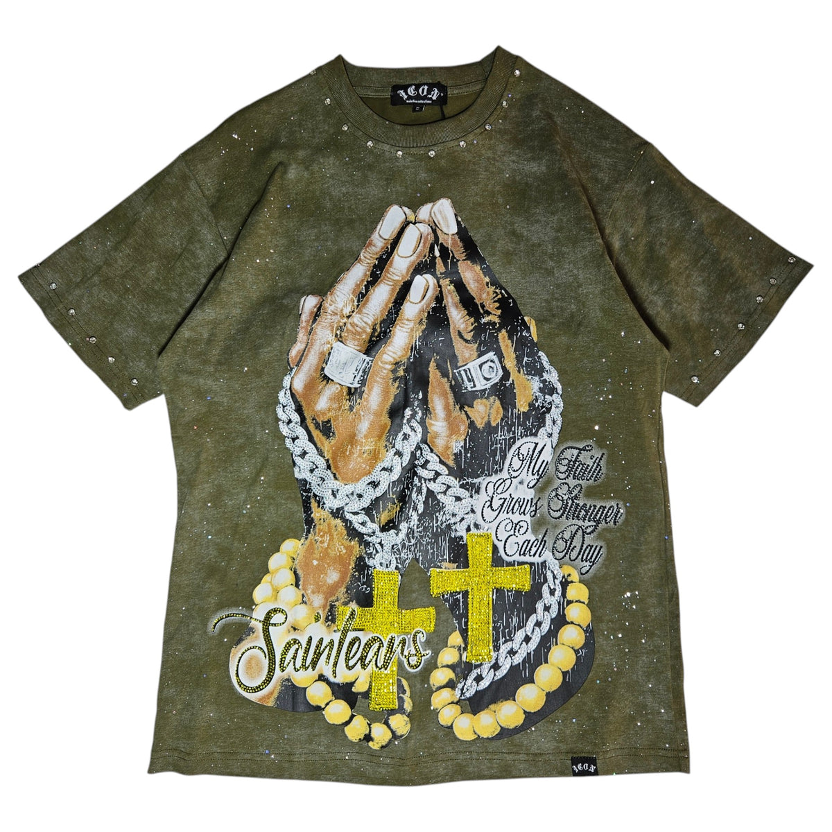 franela olive saintears rosary