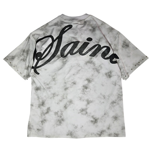 franela white saint cross
