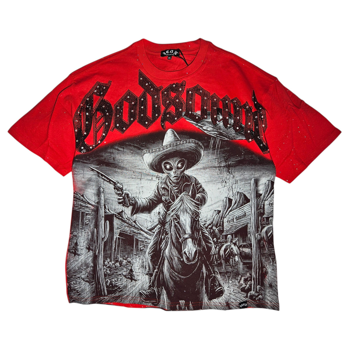 FRANELA RED ALIEN COWBOY